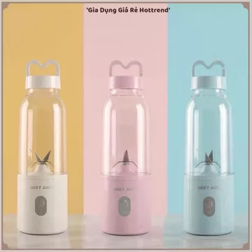 MÁY XAY SINH TỐ USB DELIYA 500ML, Máy Xay Mini Cầm Tay, Cốc Xay Hoa Quả, Xay Sinh Tố, Xay Rau Củ, Lưỡi Dao Sắc Bén, Pin