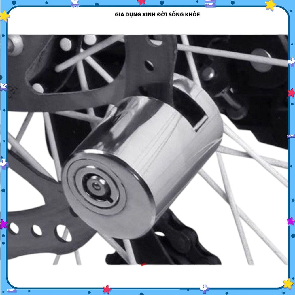 KHOÁ PHANH ĐĨA XE ĐẠP XE MÁY MOTO LOCK THÉP NGUYÊN KHỐI, KHÓA CHỐNG TRỘM SIÊU AN TOÀN, Phụ Kiện Bảo Vệ Xe Bền Đẹp