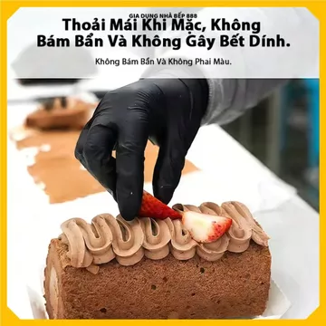 GĂNG TAY CAO SU ĐEN KHÔNG BỘT HỘP 100 CHIẾC, GĂNG TAY BẢO HỘ PHUN XĂM AN TOÀN, Găng Tay Thẩm Mỹ Chất Lượng