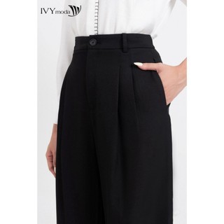 [ IVY MODA XẢ XÓT SIZE ] Quần suông chiết ly nữ IVY moda MS 22M8566