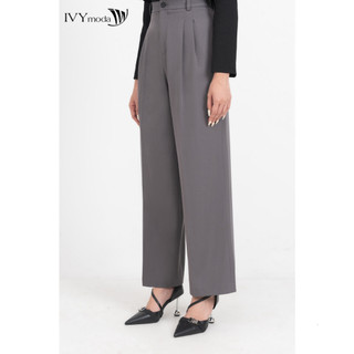 [ IVY MODA XẢ XÓT SIZE ] Quần suông chiết ly nữ IVY moda MS 22M8566