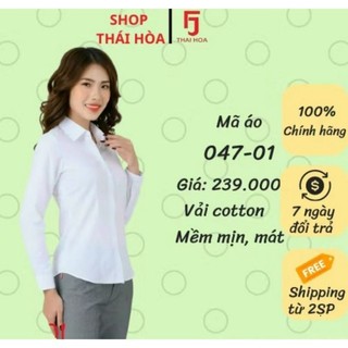 [ TRỢ GIÁ SALE ] Áo sơ mi TRẮNG Thái Hòa vải sợi tre chất vải cực tốt