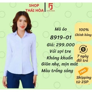 [ TRỢ GIÁ SALE ] Áo sơ mi TRẮNG Thái Hòa vải sợi tre chất vải cực tốt