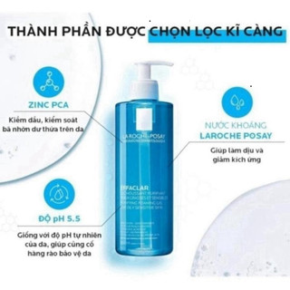 [ CHUẨN AUTH ] Sữa Rửa Mặt Tạo Bọt La Roche Posay Effaclar Foarming Gel cho da dầu nhạy cảm Watsons Official