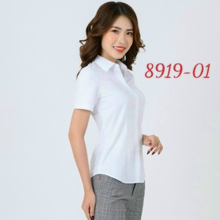 [ TRỢ GIÁ SALE ] [HỎA TỐC] Áo Thái Hòa  vải sợi tre và cotton màu trắng trơn 8919 2869 047