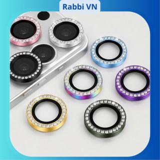 [Đính Đá Nhiều màu] Mắt bảo vệ camera đính đá Đóng Hộp 11/12/13/14/15/mini/pro/plus/promax RABBI
