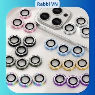 [Đính Đá] Mắt bảo vệ camera Đính Đá kèm hộp 11/12/13/14/15/mini/pro/plus/promax RABBI