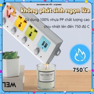 Ổ CẮM ĐIỆN USB DÂY DÀI 3M 5M, ĐA NĂNG CHỐNG GIẬT, Có Chốt Bảo Vệ An Toàn, Phù Hợp Mọi Thiết Bị