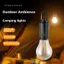 BÓNG LED NĂNG LƯỢNG MẶT TRỜI NGOÀI TRỜI SẠC USB CÓ MÓC TREO - Đèn cắm trại, đèn lều, câu cá, siêu sáng