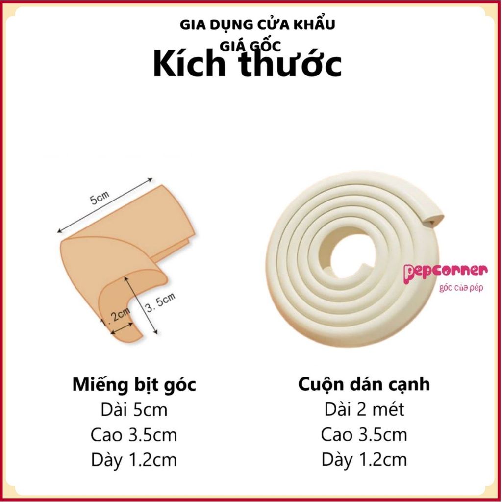 (COMBO 3) CUỘN XỐP BỌC CẠNH BÀN CHỐNG VA ĐẬP CHO BÉ 2M - Chất liệu cao su đàn hồi, dễ cắt, dễ dán, tiện lợi