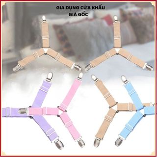 KẸP CHUN CỐ ĐỊNH GA GIƯỜNG BỘ 4 CÁI CAO CẤP - Giữ ga giường phẳng đẹp, chống xê dịch, đàn hồi bền bỉ