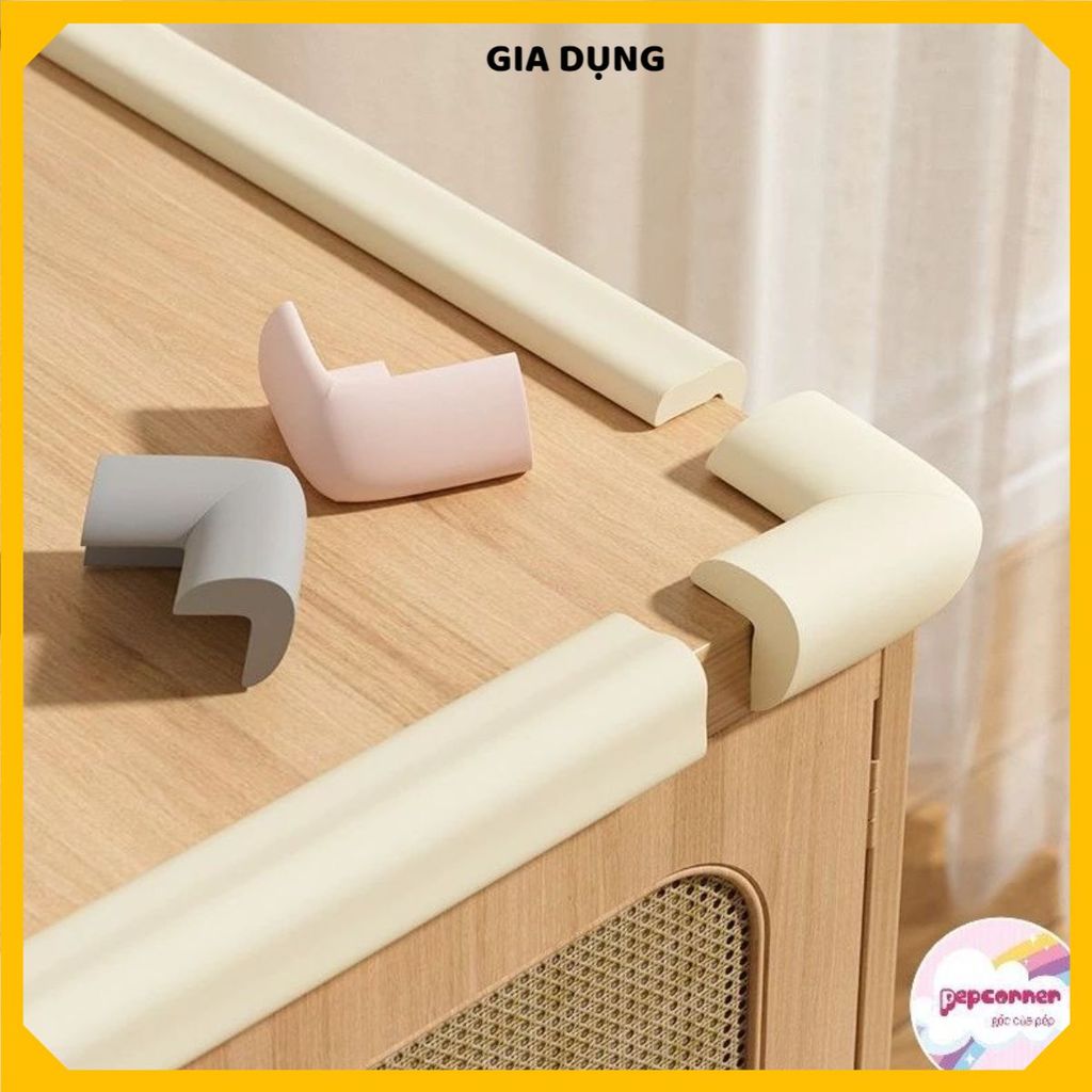 (COMBO 3) CUỘN XỐP BỌC CẠNH BÀN AN TOÀN CHO BÉ DÀI 2M CAO SU MỀM MẠI - Bịt góc bàn chống va đập, bảo vệ trẻ nhỏ