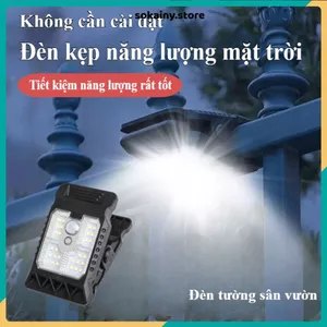 ĐÈN LED NĂNG LƯỢNG MẶT TRỜI KẸP SIÊU SÁNG CAO CẤP - Cảm ứng chuyển động, chống nước, sạc năng lượng mặt trời