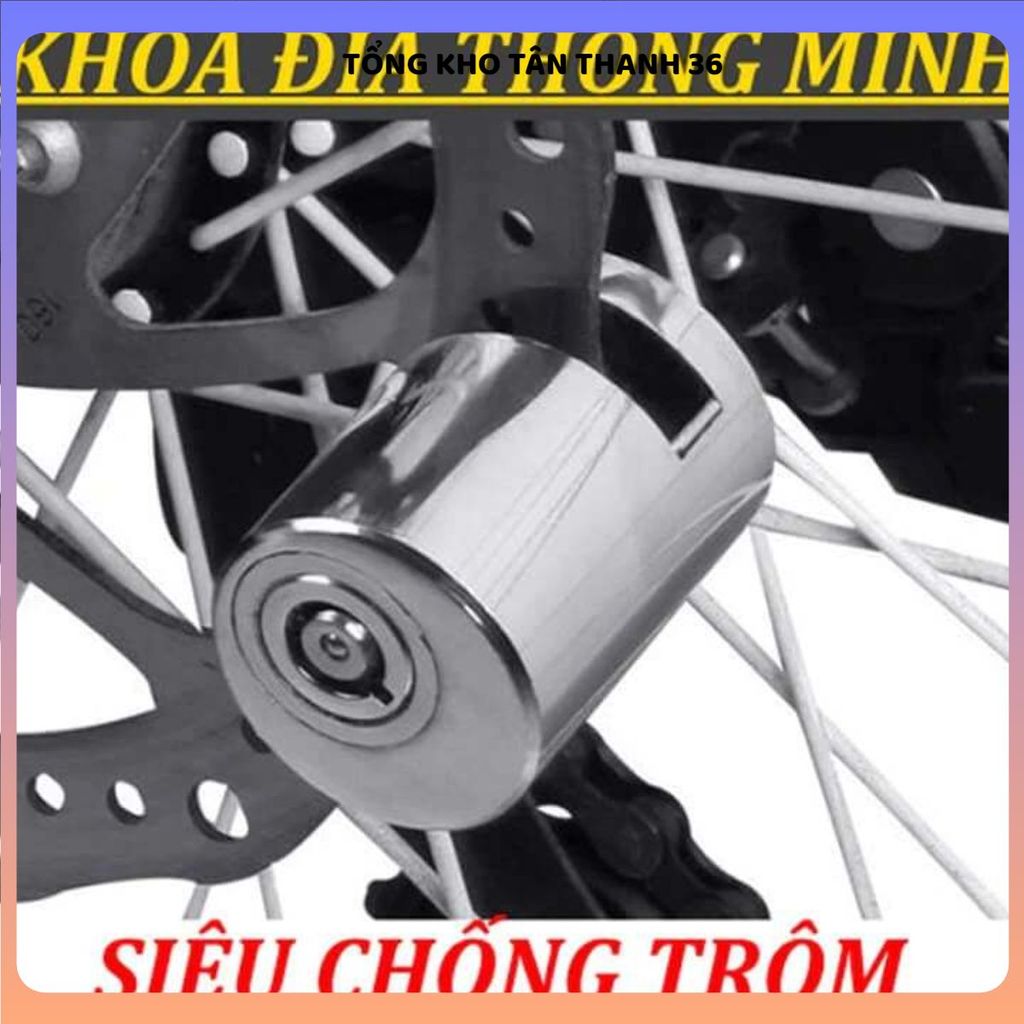 (COMBO 3) KHÓA PHANH ĐĨA XE MÁY THÉP NGUYÊN KHỐI CHỐNG TRỘM CAO CẤP - Khóa đĩa an toàn, bền chắc, chống cắt, bảo vệ xe