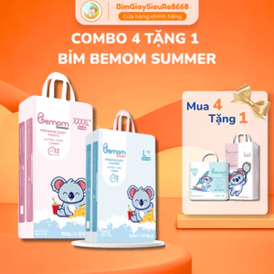 Bỉm Quần /Dán BEMOM SUMMER Full Size Mềm Mịn, Thấm Hút Tốt, An Toàn Cho Bé