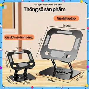 GIÁ ĐỠ TABLET IPAD CHẤT LIỆU THÉP CARBON, XOAY 360 ĐỘ LINH HOẠT, ĐIỀU CHỈNH GÓC NHÌN DỄ DÀNG, Phụ Kiện Máy Tính Bảng