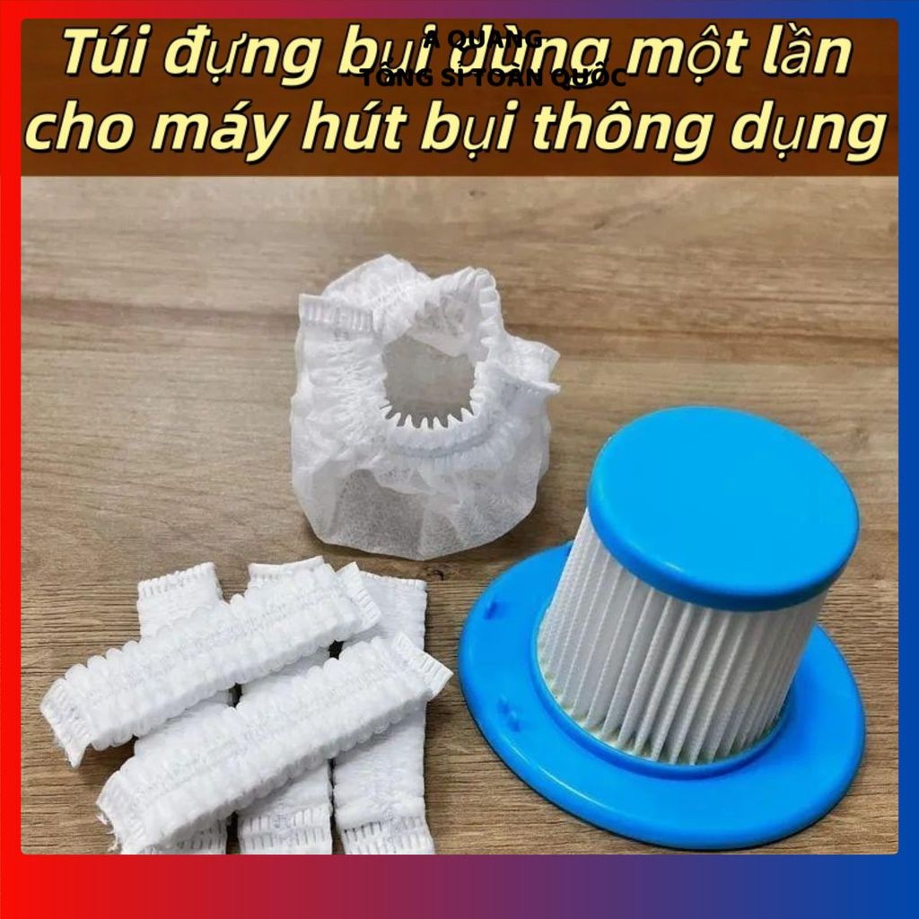 (COMBO 3) SET 100 TÚI LƯỚI LỌC BỤI CHO MÁY HÚT BỤI CẦM TAY - Túi bọc lõi lọc thay thế, giữ bụi hiệu quả