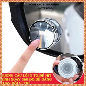 GƯƠNG CẦU LỒI XOAY 360 ĐỘ - Gương hỗ trợ quan sát điểm mù, lắp đặt dễ dàng