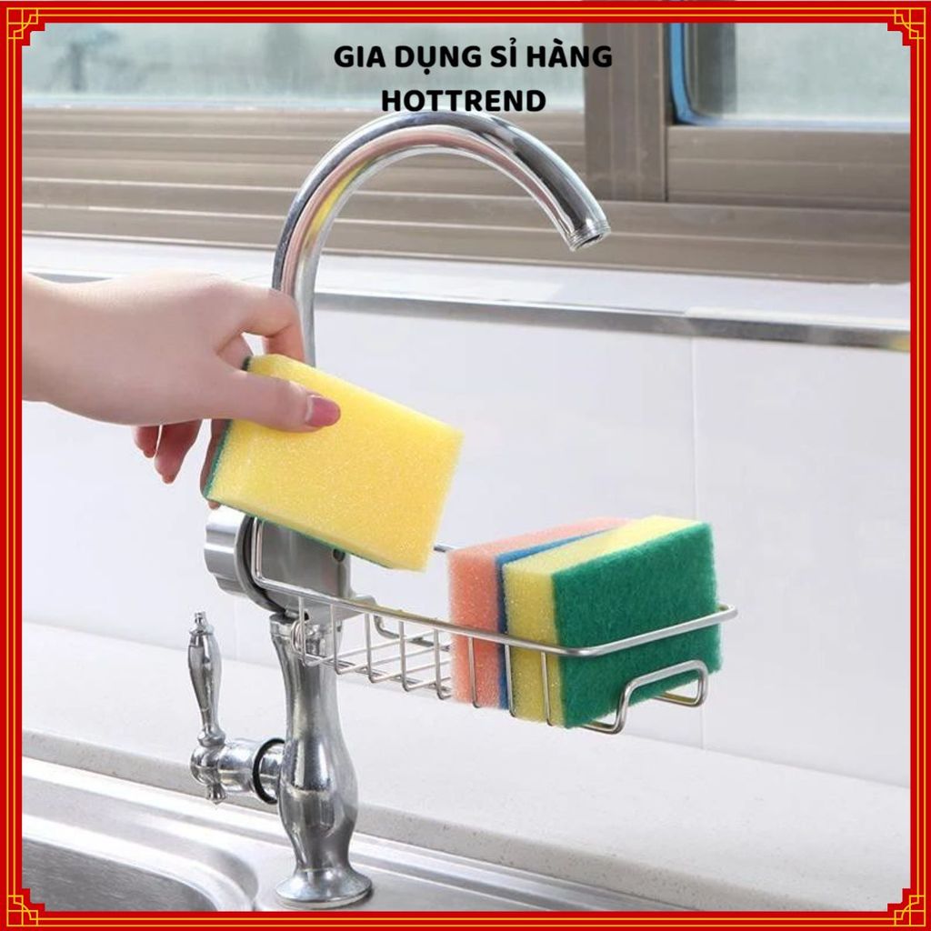 GIÁ INOX CÀI VÒI ĐỰNG ĐỒ RỬA BÁT INOX 304 CHỐNG GỈ - Kệ treo vòi rửa chén đa năng, thiết kế gọn gàng tiện lợi