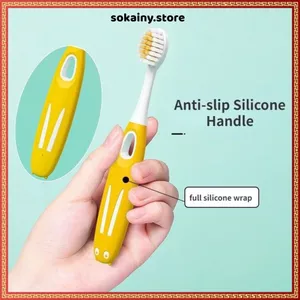 SÉT 8 BÀN CHẢI ĐÁNH RĂNG CHO BÉ HỘP TRÒN SIÊU CUTE - Bàn chải đánh răng trẻ em lông mềm, dành cho bé 3-12 tuổi
