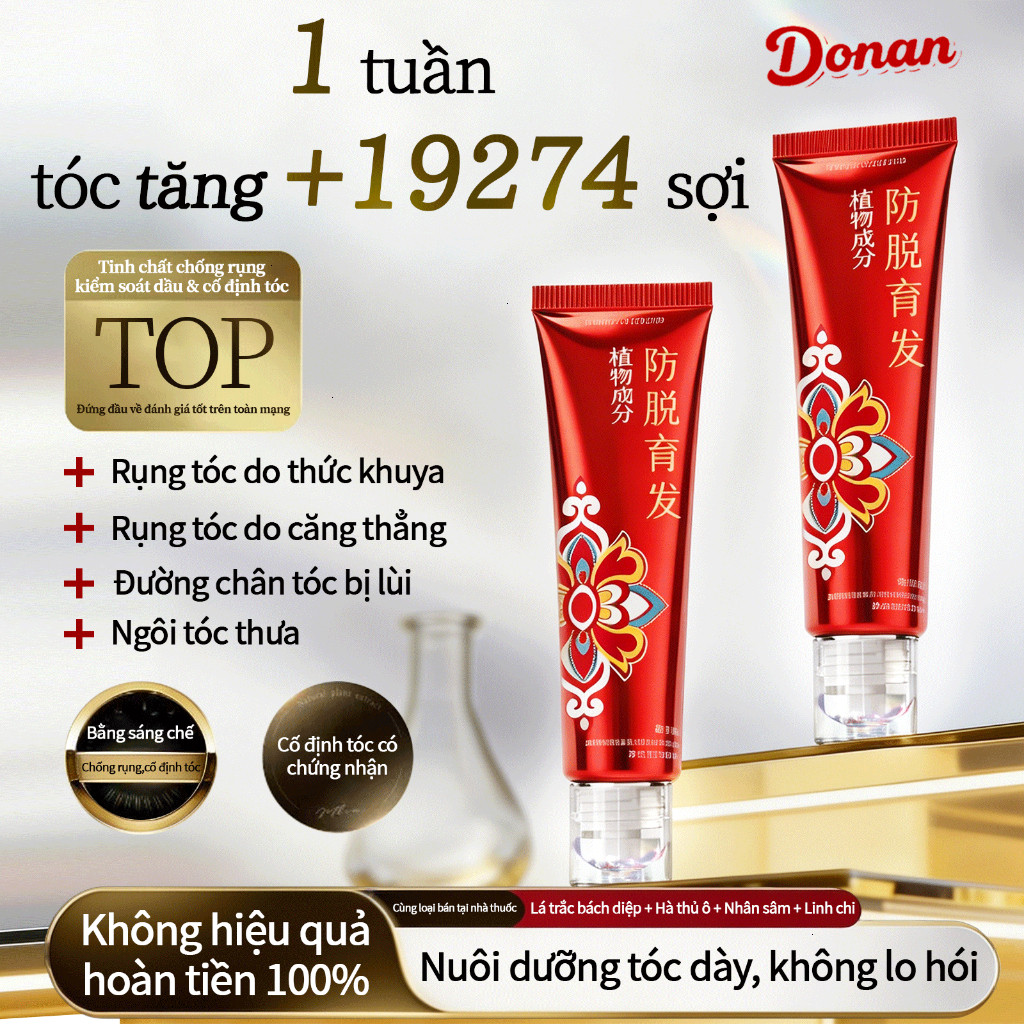 Donan xịt mọc tóc / Giảm Rụng Tóc Polygonum Multiflorum Hair Oil / Tinh chất chống rụng tóc & tăng trưởng / đầu Unisex