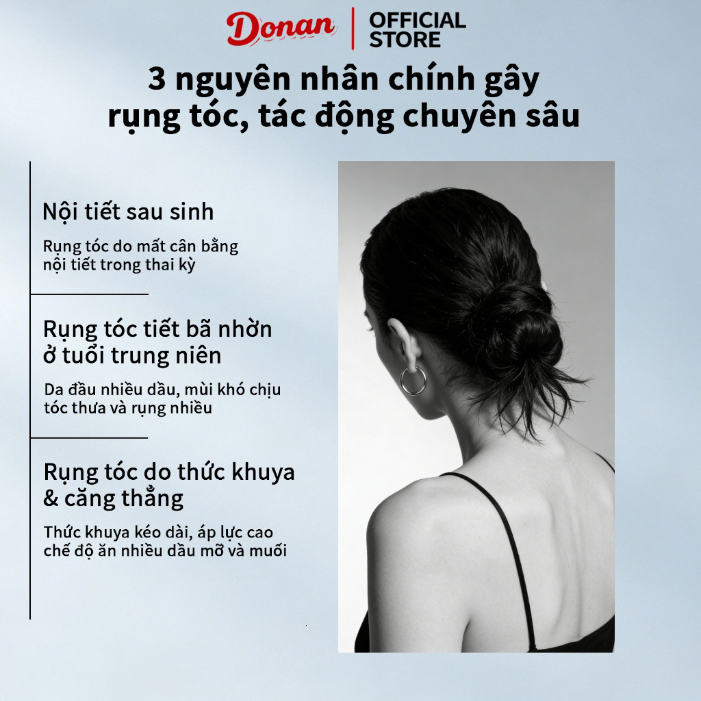 Donan xịt mọc tóc / Giảm Rụng Tóc Polygonum Multiflorum Hair Oil / Tinh chất chống rụng tóc & tăng trưởng / đầu Unisex