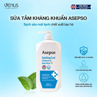 [LIVE ĐỘC QUYỀN] [MUA 1 TẶNG 1] Sữa tắm kháng khuẩn ASEPSO sạch sâu mát lạnh Hương Bạc Hà 1000 ml