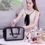 TÚI ĐỰNG ĐỒ CÁ NHÂN WASHBAG - Túi đựng mỹ phẩm 2 ngăn, chất liệu PVC + PU bền đẹp