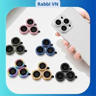 Kính cường lực iphone kim tuyến nhũ bảo vệ camera11/11pro/11promax/12/12pro/12promax/13/13pro/13promax/14/14promax RABBI