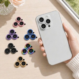 Kính cường lực iphone kim tuyến nhũ bảo vệ camera11/11pro/11promax/12/12pro/12promax/13/13pro/13promax/14/14promax RABBI