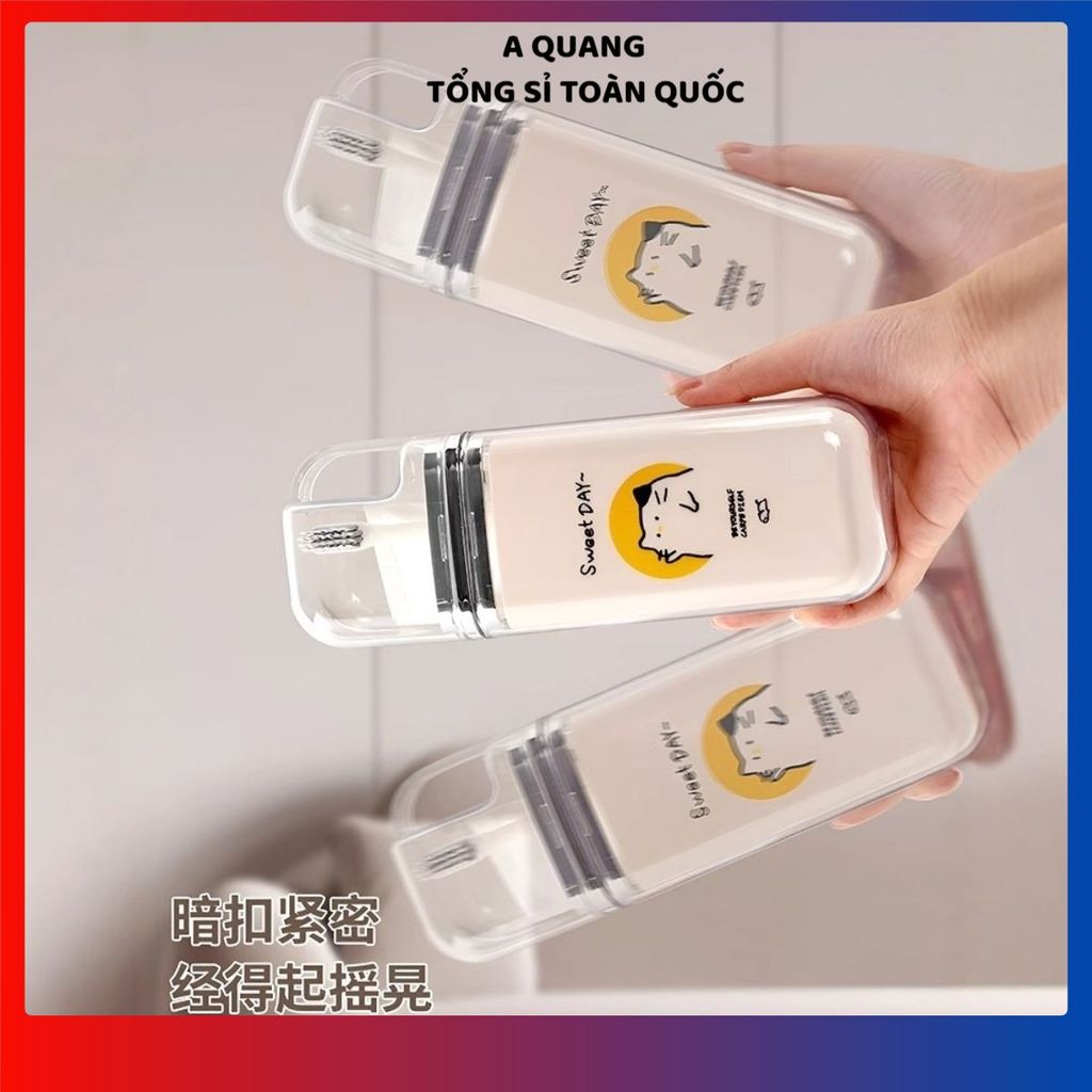 (COMBO 3) CỐC ĐỰNG BÀN CHẢI KEM ĐÁNH RĂNG DU LỊCH - Hộp đựng đa năng, nhỏ gọn cho gia đình