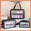 TÚI ĐỰNG MỸ PHẨM WASHBAG 2 NGĂN CHỐNG THẤM - Túi đựng đồ trang điểm PVC + PU, tiện lợi khi đi du lịch