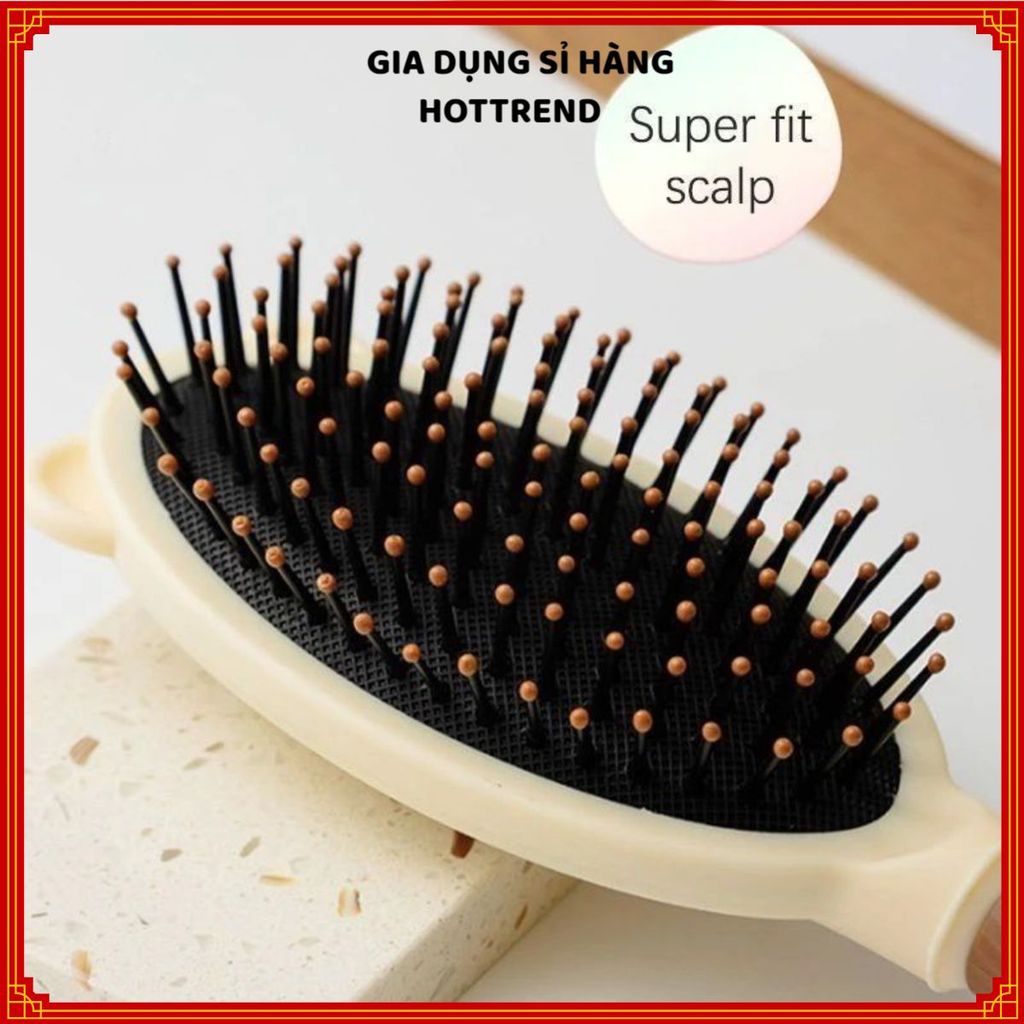 BỘ 4 MÓN LƯỢC GƯƠNG MINI CAO CẤP - Chải tóc gọn gàng, gương soi tiện dụng