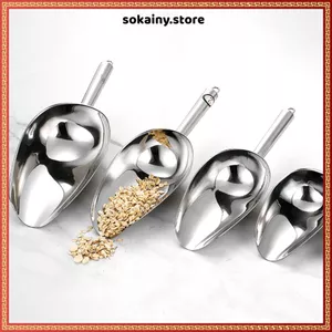 VÁ XÚC ĐÁ INOX 22CM LOẠI DÀY CAO CẤP - Muỗng xúc đá bền đẹp, dụng cụ nhà bếp tiện lợi