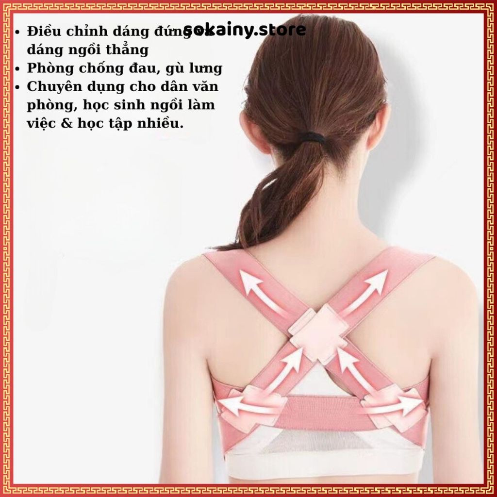 ĐAI BẢO VỆ VÒNG 1 CHỐNG GÙ LƯNG CHỈNH TƯ THẾ - Đai hỗ trợ cải thiện vóc dáng, phù hợp nam và nữ