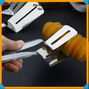 KẸP THỰC PHẨM THÉP KHÔNG GỈ ĐA NĂNG - Kẹp gắp BBQ, bánh mì, tiện lợi cho gia đình 22CM