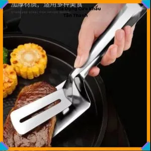 KẸP GẮP THỰC PHẨM INOX CAO CẤP - Kẹp BBQ, kẹp bánh mì, đồ dùng nhà bếp bền đẹp 22CM
