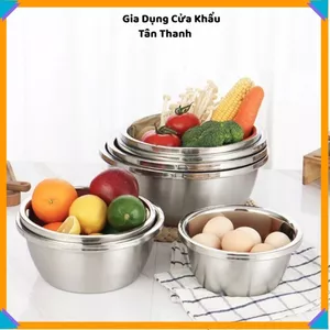 THAU INOX 304 ĐỦ SIZE CHẤT LƯỢNG CAO - Loại dày sáng bóng, phù hợp mọi gian bếp