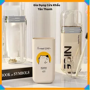 HỘP ĐỰNG BÀN CHẢI ĐÁNH RĂNG DU LỊCH CAO CẤP - Cốc đựng bàn chải kem đánh răng, gọn nhẹ tiện mang theo
