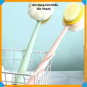 CÂY BÔNG TẮM 2 MẶT ĐA NĂNG - Kèm bàn chải cọ da mềm mịn, đồ dùng nhà tắm tiện ích