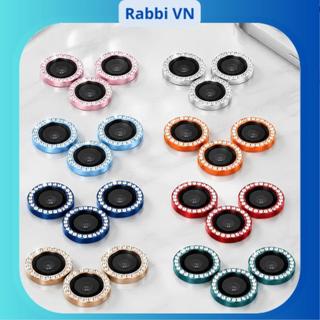 [Mắt Đính Đá Nhiều Màu] Mắt bảo vệ camera Đính Đá kèm hộp 17/air/pro/promax RABBI