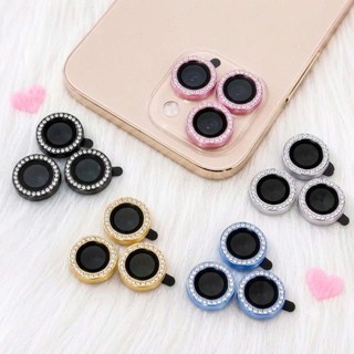 [Mắt Đính Đá Nhiều Màu] Mắt bảo vệ camera Đính Đá kèm hộp 17/air/pro/promax RABBI