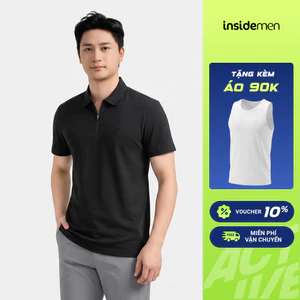 Áo Polo Nam Insidemen Regular Fit Cotton Spandex Thoáng Mát IPS098EDP01
