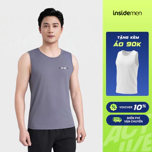 Áo Ba Lỗ Nam Insidemen ACTIVE Tập Gym Thể Thao Cao Cấp Mát Mẻ Thoát Mồ Hôi Co Giãn ITL016MAH0