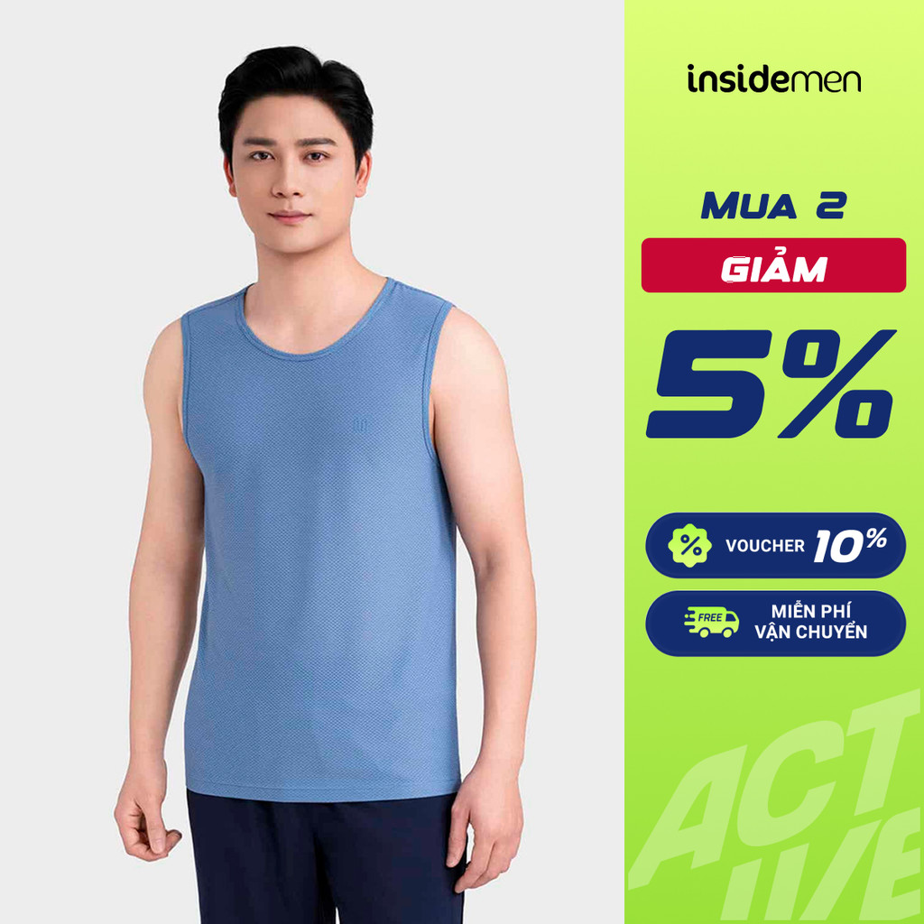 Áo Sát Nách Nam Insidemen Casual Thoáng Khí Polyamide Phong Cách Thể Thao ITL008MAH0