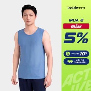 Áo Sát Nách Nam Insidemen Casual Thoáng Khí Polyamide Phong Cách Thể Thao ITL008MAH0