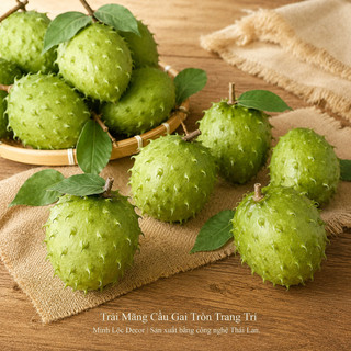 Trái cây giả, Trái Mãng Cầu Gai Tròn trang trí Cao cấp | Trái Cây Nhựa foam, Trái Cây trang trí, Trái Cây Mô Hình