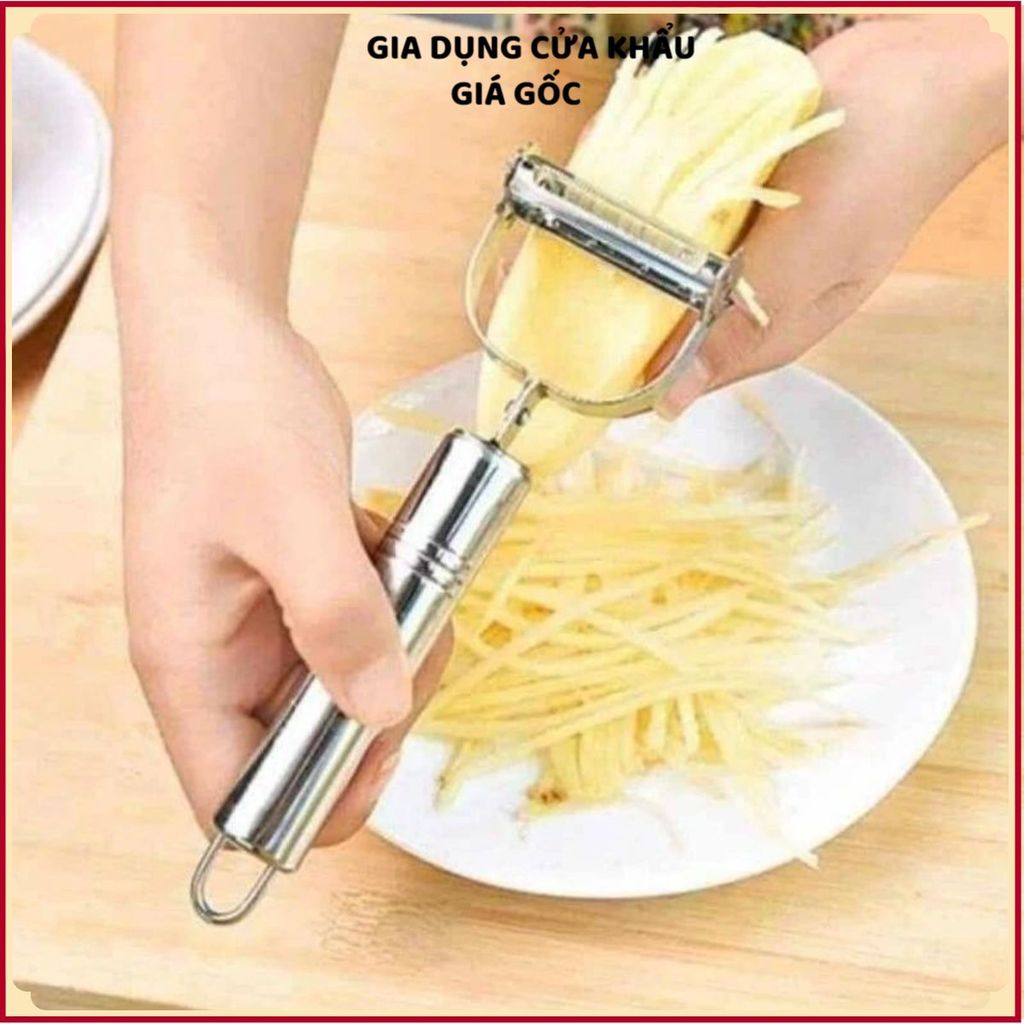 (COMBO 5) DỤNG CỤ BÀO GỌT INOX 304 HAI ĐẦU - Bào mỏng, bào sợi sắc bén, dễ sử dụng