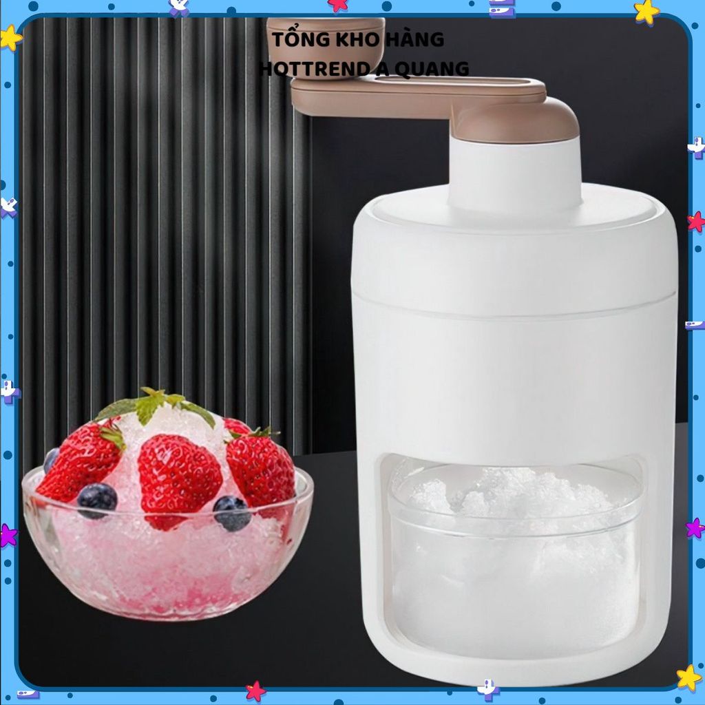 MÁY BÀO ĐÁ CẦM TAY MINI ĐA NĂNG CAO CẤP - Làm đá bào đá tuyết siêu mịn không cần điện, giải nhiệt mùa hè