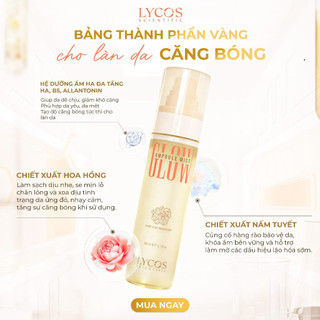 Xịt khoáng Lycos Glow Ampoule Mist dưỡng ẩm, căng bóng tức thì cho da mềm mịn, tươi sáng